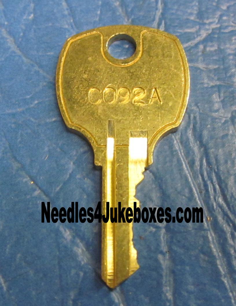 2 C440A AMI Rowe Jukebox Brass Replacement Cabinet Keys fit CompX National 