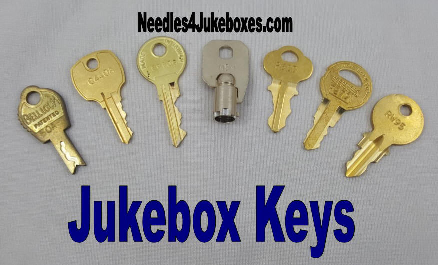 .2 File Cabinet Keys L & T Handle Code c601A C650A Ami/Rowe Juke Box Key Desk 